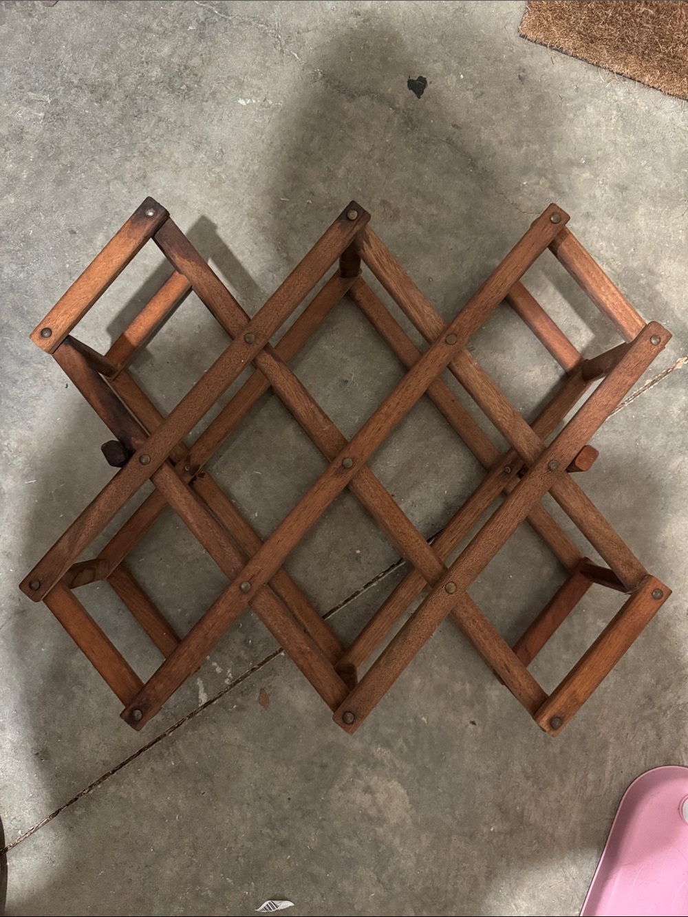 Vintage wine rack